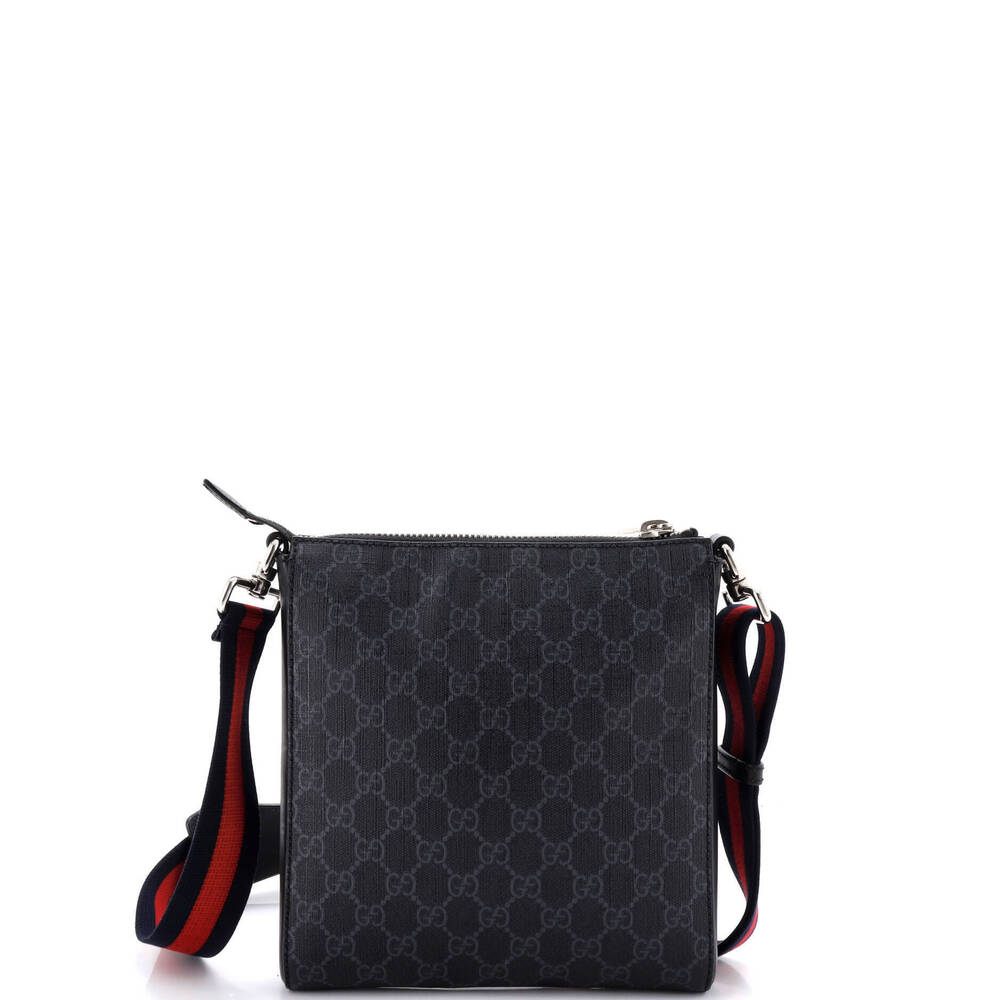Gucci Small Night Courrier Zip Messenger GG Coated Canvas with Applique - Picture 3 of 6